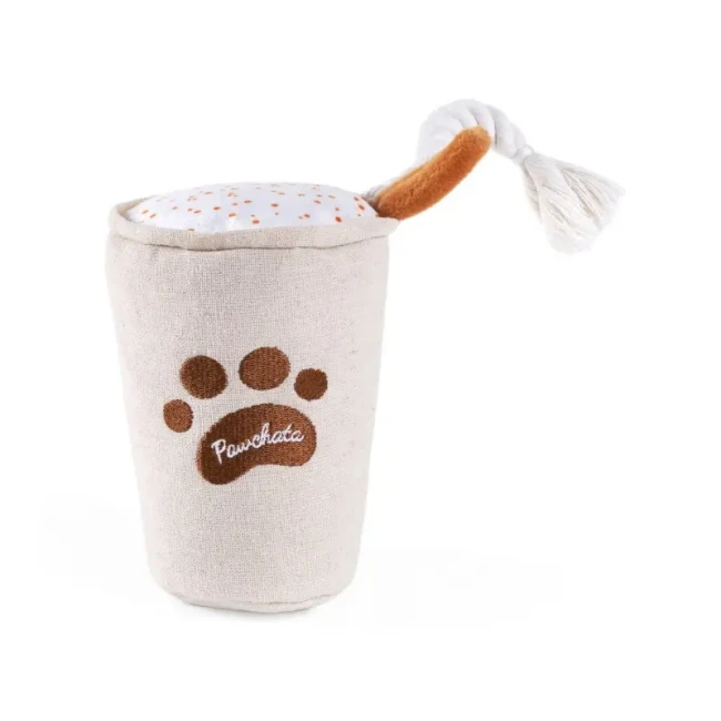 ZippyPaws pluszowa Horchata kubek dla psa z piszczałką