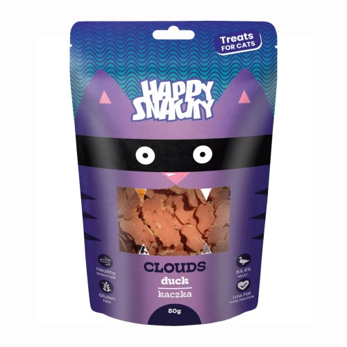 HAPPY SNACKY chmurki z kaczki dla kota